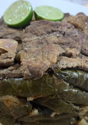 صورة لوصفة محشي ورق عنب باللحمة