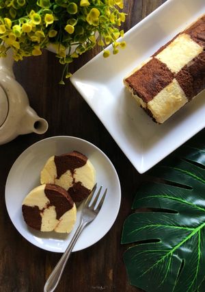 Foto resep Checkerboard rollcake