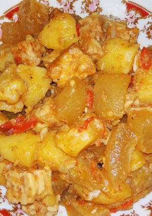 Foto resep Sambel goreng cecek kentang tempe