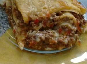 Una foto de Lasagna o pasticho de Carne