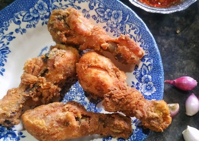 Cara Gampang Membuat Ayam goreng ungkep tepung yang Lezat Sekali