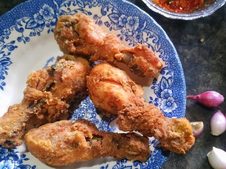 Cara Gampang Membuat Ayam goreng ungkep tepung yang Lezat Sekali