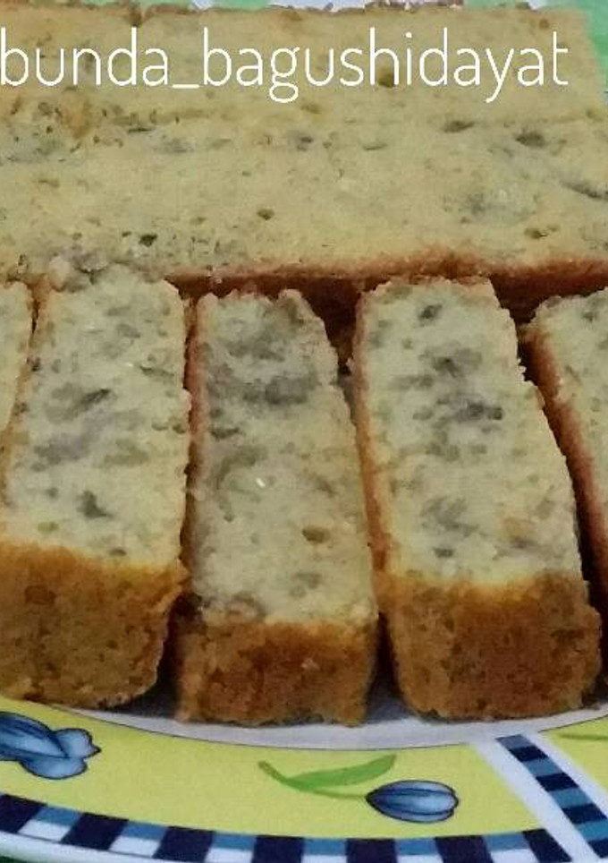 Foto resep Banana Sponge Cake (5 bahan & tanpa pengembang)