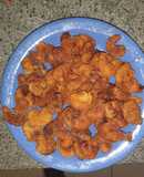 Camarones empanados fritos