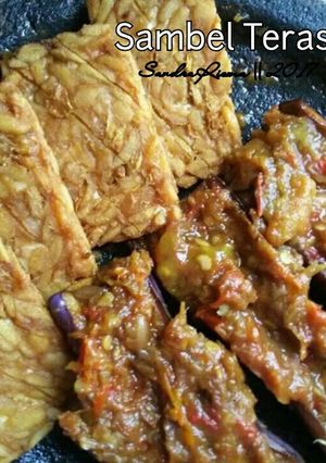 Foto resep Sambel Terasi Terong Tempe Penyet