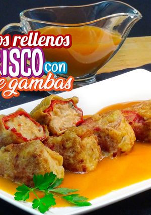 Foto principal de Pimientos rellenos de marisco y Salsa Americana
