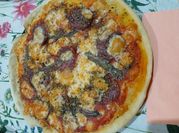 Una foto di pizza con lievito di birra