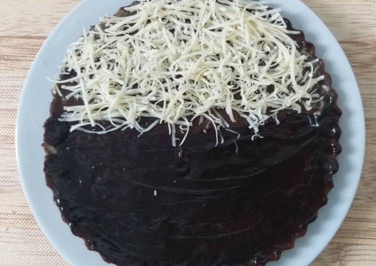 Steamed choco cheese cake (roti tawar)