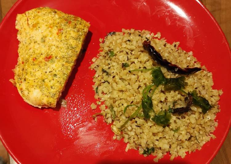 Simple Way to Prepare Favorite Jeera rice, well, with cauliflower rice