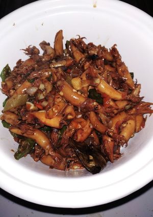 Foto resep Cumi asin pedas