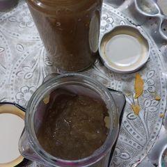 Home made apple jam.without preservatives A picture of Home made apple jam.without preservatives.