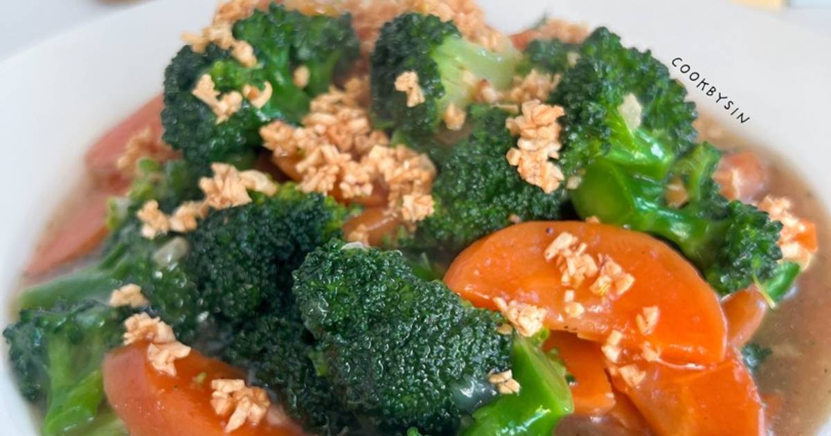 Resep Cah Brokoli Wortel Bawang Putih Mudah dan Praktis Dihidangkan