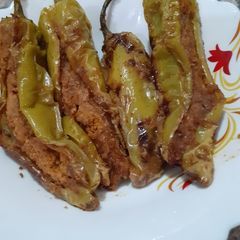 A picture of Bharwa mirchi.