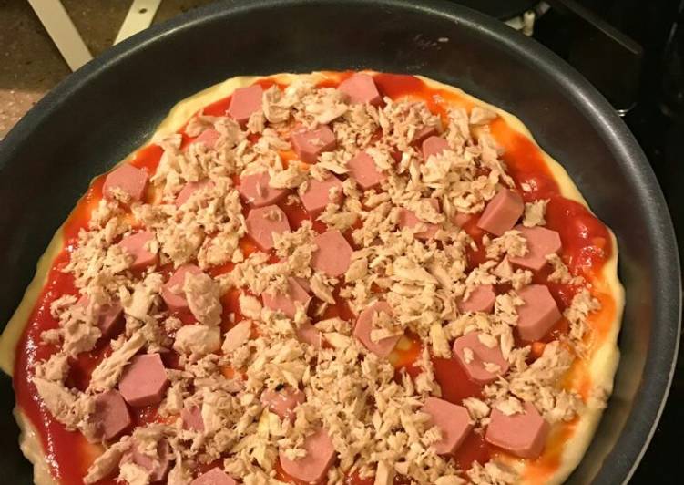 Resep Pizza teflon homemade Anti Gagal