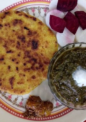A picture of Dal palak.