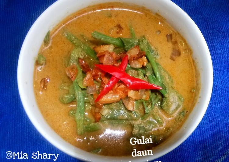 Resep Gulai bumbu instan. daun labu siam, Sempurna