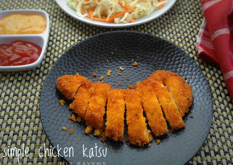 Simple chicken katsu