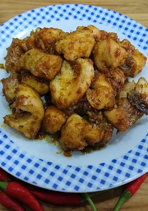 Hình của món Phi lê cá lóc kho sả.