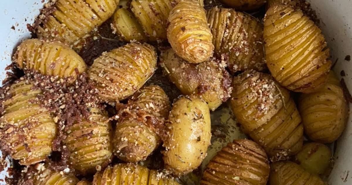 How to Slice Hasselback Potatoes - Rasa Malaysia