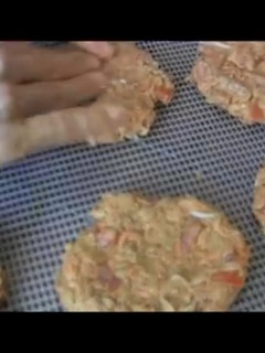 Una foto de Hamburguesa vegana de zanahoria