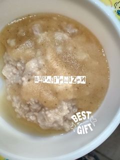 Foto resep MPASI bubur oat saus apel&kurma (8month+)