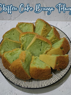Foto resep 391. Chiffon Cake Bunga Telang (6 Telur)