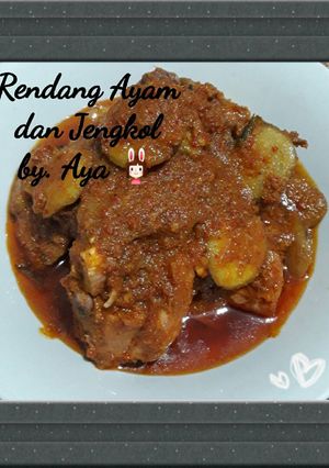 Foto resep Rendang Ayam + Jengkol