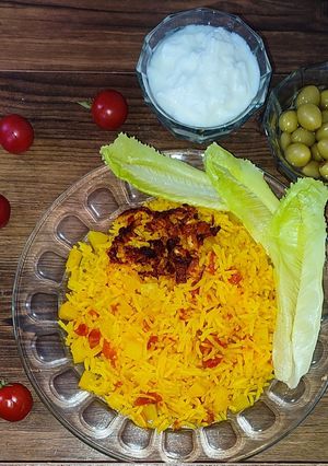 عکسی از دستور گوجه پلو جنوبی (شله تُماته‌ای)
