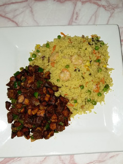 A picture of Vegetable Couscous and Gizdodo.