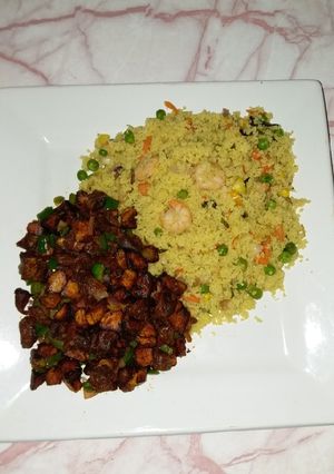 A picture of Vegetable Couscous and Gizdodo.