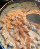 Pollo en crema