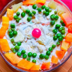 A picture of Russian salad.