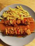 Schaschlik mit Pommes 🔥