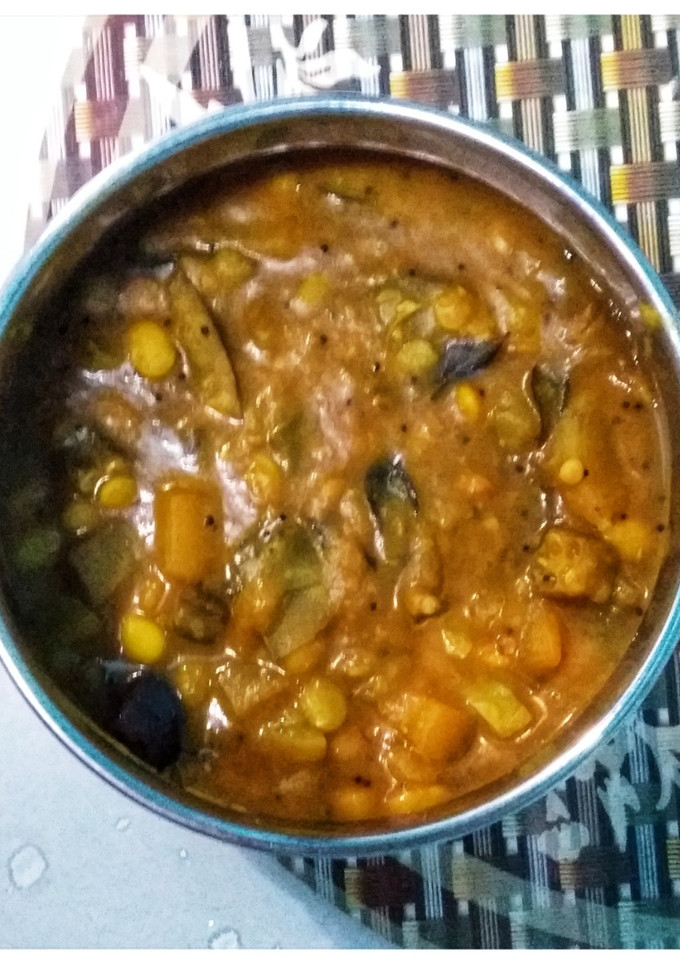 7 வகை காய்கறி புளிக்குழம்பு செய்முறை முக்கிய புகைப்படம்