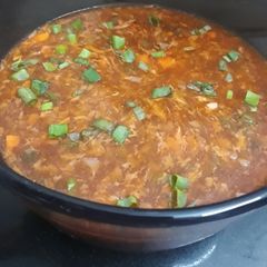 A picture of Manchow soup.