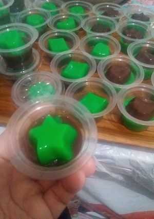 Foto resep Puding coklat pandan