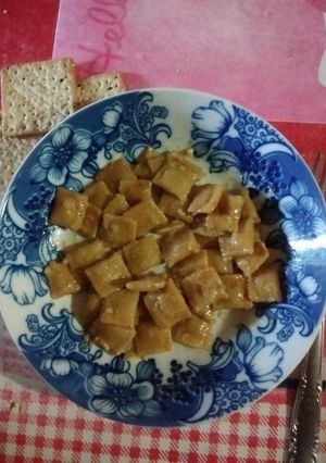 Una foto de Raviolini de calabaza y pollo a la crema