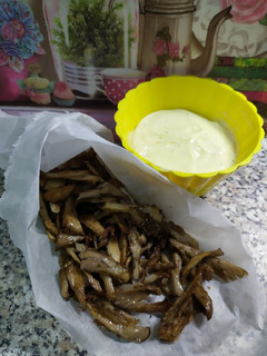 Φωτογραφία της συνταγής Μανιτάρια chips με ντιπ γιαουρτιού