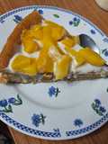 Pastel de durazno y yogurt griego de la abuela