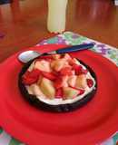 Tarta frutal. Sin harina, sin azúcar