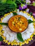 Corn curry with rice
