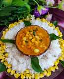 Corn curry with rice