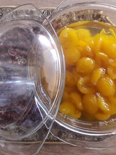 عکسی از دستور کمپوت خوشمزه زردآلو