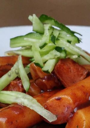 Foto resep Black bean paste tteokbokki