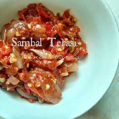 A picture of Sambal Terasi.