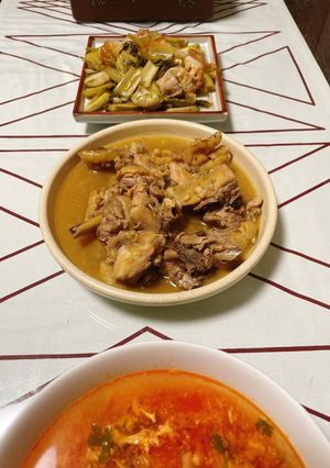 Hình của món Gà ra rang sả.