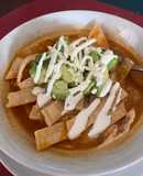 Sopa de Tortilla (versión frijoles)