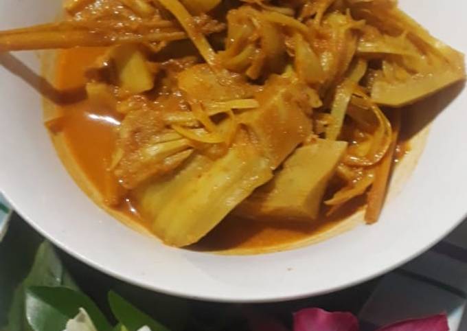 Standar Cara gampang bikin Sayur Rendang Nangka  enak