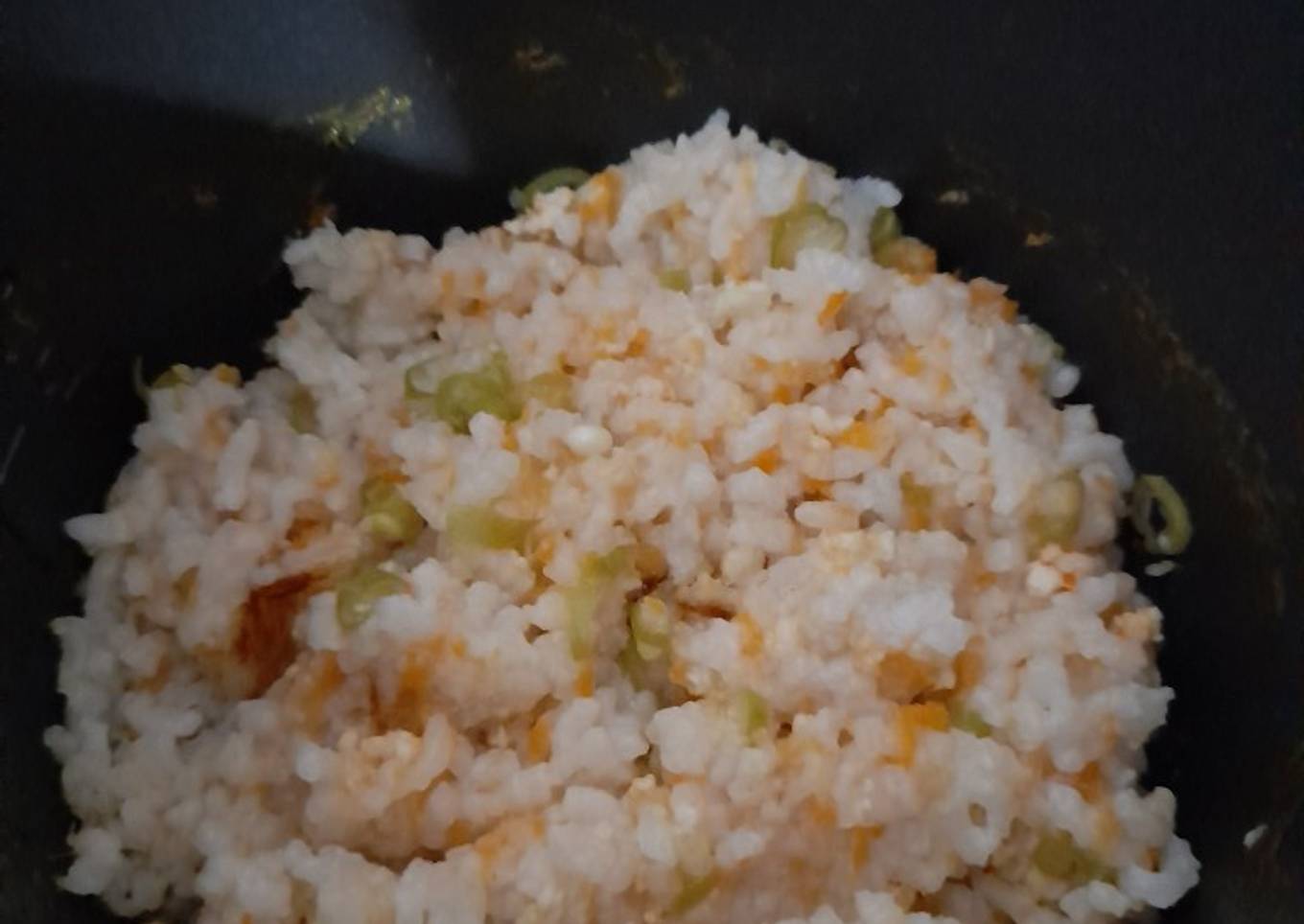 Nasi Lembek Udang Mpasi RiceCooker