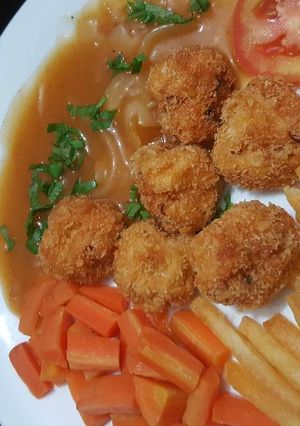 Foto resep Bistik Bola-Bola Ayam Udang